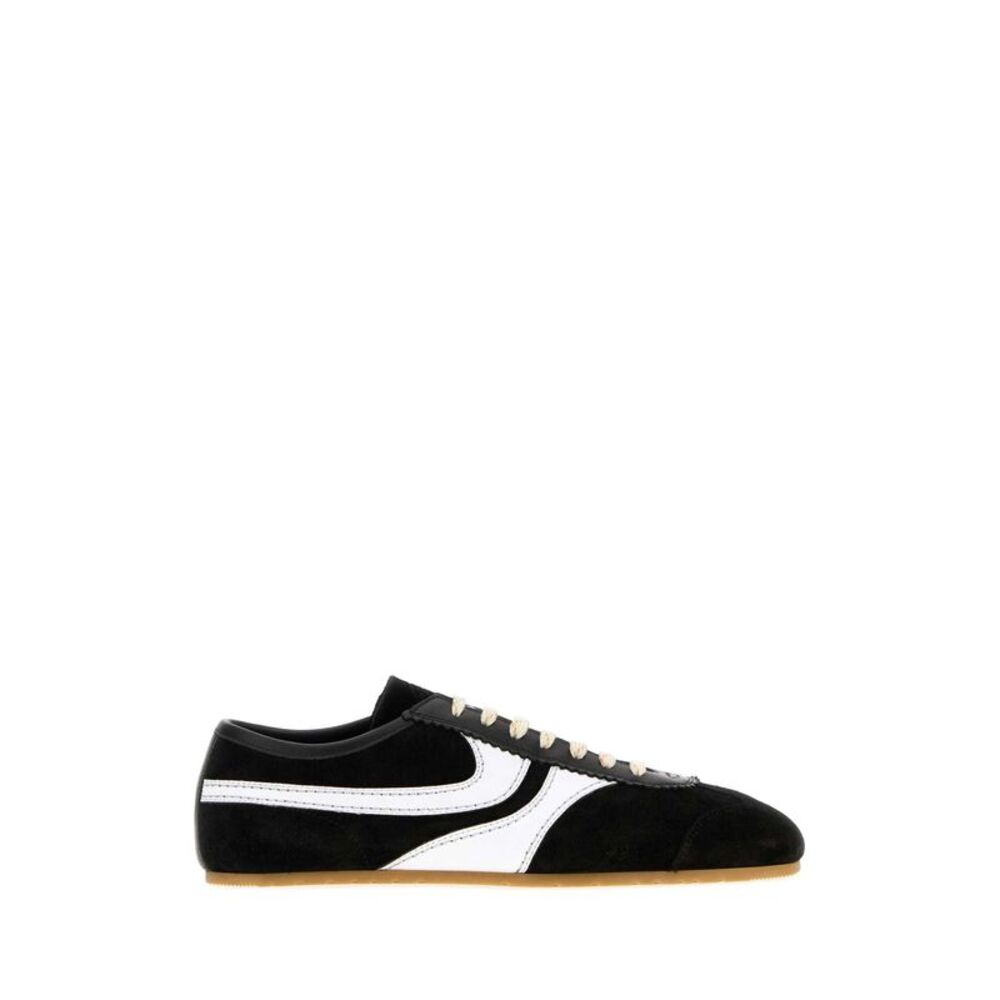 Dries Van Noten Men Two-Tone Leather And Suede Sneakers